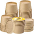Giwrmu 8 oz Paper Soup Cups,Paper Food Containers with Lids, Kraft Ice Cream Container, To Go Soup Containers for Soups, Stews, Ice Creams, Sorbet and Salads (40 Pack)