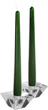 Hyoola 12 Pack Tall Taper Candles - 10 Inch Hunter Green Dripless, Unscented Dinner Candle - Paraffin Wax with Cotton Wicks - 8 Hour Burn Time