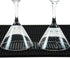 18"x12" PVC Bar Service Mat for Cocktail Bartender (Black 2-Pack)