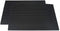 18"x12" PVC Bar Service Mat for Cocktail Bartender (Black 2-Pack)