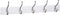 Amazon Basics Wall-Mounted Farmhouse Coat Rack, 5 Standard Hooks, White