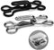 Bra Hooks,102 Set Hook and Eye Latch for Clothing,Strong Metal Bra Hooks Eyes Black and Silver, 3 Sizes
