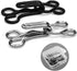 Bra Hooks,102 Set Hook and Eye Latch for Clothing,Strong Metal Bra Hooks Eyes Black and Silver, 3 Sizes