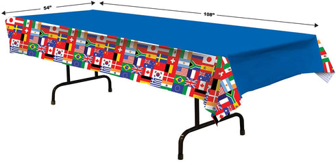 International Flag Tablecover Party Accessory (3-Pack)