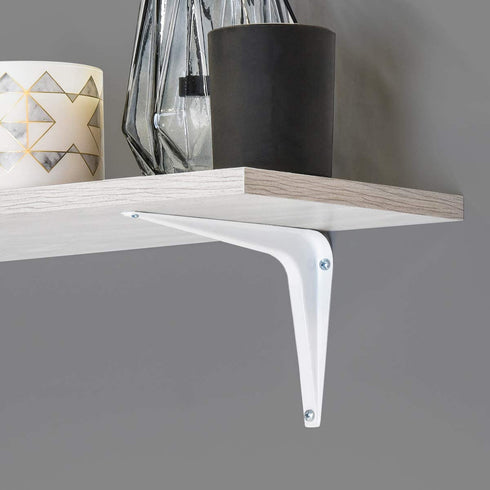 Amazon Basics Shelf Bracket - 10" x 12", White, 10-Pack