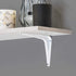 Amazon Basics Shelf Bracket - 10" x 12", White, 10-Pack