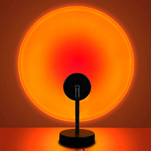 Sunset Lamp, Projector Sunset Light 10W LED Projection Night Light 180 Degree Rotation Romantic Rainbow Light USB Charging for Photography Party Home Living Room Bedroom Decor, Sunset Red