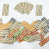 NATURALABEL 250 Assorted Flat Coin Wrappers, 50 Each of Quarters, Dollars, Dimes, Nickels, Pennies, Coin Striped Kraft Packing
