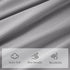 LIANLAM Full Bed Sheets Set - Super Soft Brushed Microfiber 1800 Thread Count - Breathable Luxury Egyptian Sheets 16-Inch Deep Pocket - Wrinkle and Hypoallergenic-4 Piece(Full, Grey)