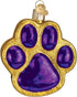 Old World Christmas Ornaments: Dog and Pet Accessories Glass Blown Ornaments for Christmas Tree, Paw Print