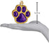 Old World Christmas Ornaments: Dog and Pet Accessories Glass Blown Ornaments for Christmas Tree, Paw Print