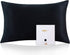 ZIMASILK 100% Mulberry Silk Pillowcase for Hair and Skin Health,Soft and Smooth,Both Sides Premium Grade 6A Silk,600 Thread Count,with Hidden Zipper,1pc(Standard 20''x26'',Black)
