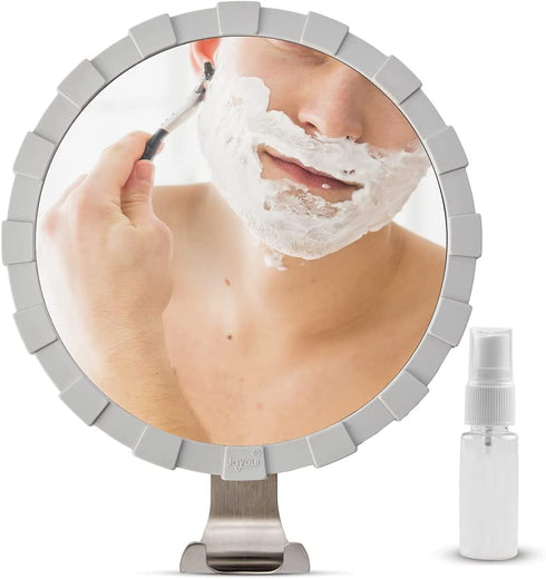 Heavy-Duty Fogless Mirror for Shower | Durable Anti Fog Shower Mirror for Shaving | with Razor Holder and Extra Anti-Fog Solution