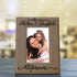 KATE POSH The Love Between a Mother & Daughter is Forever Engraved Leather Picture Frame, Mother of The Bride, First Mother's Day, Mommy & Me (4x6-Vertical)