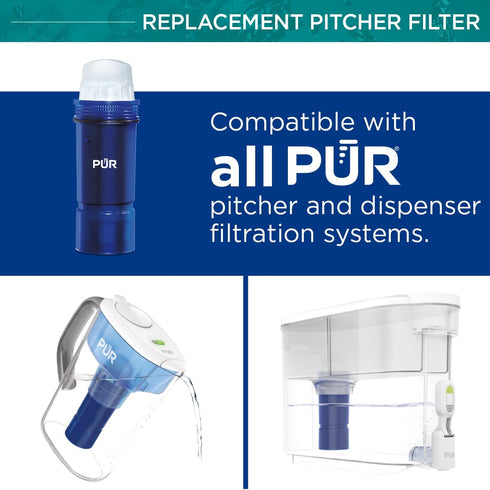 PUR PPF951K Water Pitcher Replacement Filter with Lead Reduction, 1 pack