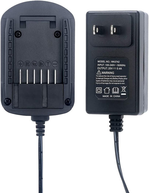 Lasica Replacement for Worx Battery Charger 20V WA3742 Compatible with Worx 20V Lithium Battery WA3520 WA3525 WA3578 WA3575 WA3522 WA3732 WA3770 WA3875 WA3881 PowerShare Tool Battery Charger