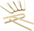 BambooMN 3.9" Mini Bamboo Disposable Tongs - Toast Tongs - 60 pcs