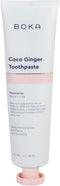 Boka Coco Ginger Natural Toothpaste, Nano-Hydroxyapatite for Remineralizing, Sensitivity and Whitening, Fluoride-Free, Dentist Recommended for Kids and Adults, Made in USA, 4oz (Pack of 1)