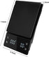 bemece Digital Coffee Scale with Timer, 3 kg/0.1 g High Precision Kitchen Food Scale Drip Espresso Scale with Back-Lit LCD Display (Batteries Included)