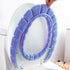 ZeeDix 5 Pcs Thicker Bathroom Soft Toilet Seat Cover Pad-Warmer StretchableFibers Easy Installation Cushioned Lid Covers, Washable and Comfortable Toilet Seat Cover Pads (5 Random Color)
