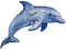 Sea Creations 14" Die Cut Dolphin Clock