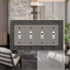 Amerelle 43T4AN English Garden Wallplate, 4 Toggle, Antique Nickel
