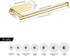 KES Gold Paper Towel Holder Under Cabinet Mount Adhesive Paper Towel Roll Holder for Kitchen Stick on Wall SUS 304 Stainless Steel, A7170S30-BZ