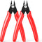 BOENFU Wire Cutters Zip Tie Cutters Micro Flush Cutter 2 Pack 5 Inch Precision Wire Clippers Hobby Snips Small Side Cutting Pliers for Jewelry Making, Electronics | Red