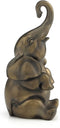 4" Good Luck Elephant with Raised Trunk Statue