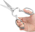 LIVINGO Kitchen Forged Shears Heavy Duty Come Apart Ultra Sharp Multi-function Stainless Steel Scissors Bottle Opener, Nut Cracker 8.5 inch