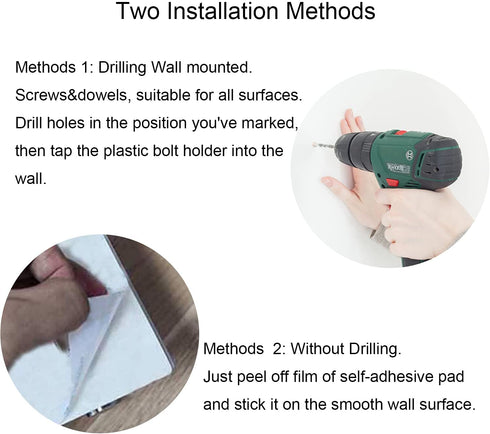 YIGII Toilet Paper Holder with Shelf - Stainless Steel Toilet Roll Holder Self Adhesive or Wall Mounted for Bathroom