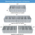 Expandable Food Container Lid Organizer, Extra Large Plastic Lid Storage Organizer for Kitchen Cabinet Pantry and Countertop, Gray