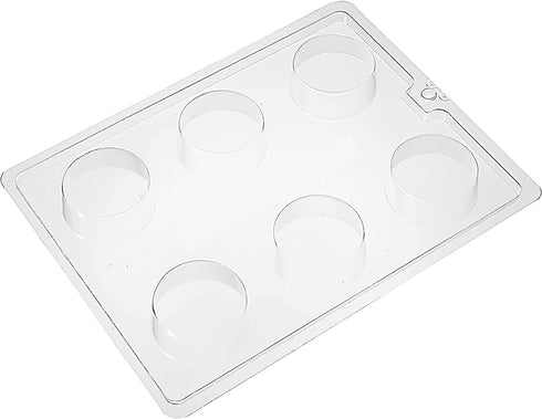 Oreo Mold - 3 Pack, 6 Cylinders Each - Cookie Molds Perfect for Plain or Chocolate Covered Oreos - Round Molds for Candy, Cookies and Chocolate, and Even Soap Molds - Made from Non-Toxic Plastic