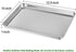 Baking Sheet with Rack Set, E-far Pure Stainless Steel Cookie Sheet Baking Tray Pan with Wire Rack, 12.5 x 10 x 1 inch, Non Toxic & Healthy, Anti Rust & Mirror Finish - Dishwasher Safe