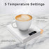 Mug Warmer 5 Temperature Settings Timing Reminder | Portable Beverage Warmer USB Coffee Mug Warmer with Auto Shut Off Function Coffee Cup Warmer for Desk White