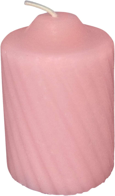 Pink Wild Flower Scented Votive Candles - 15 Hour Long Burn Time - Textured Finish - Box of 20