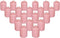 Pink Wild Flower Scented Votive Candles - 15 Hour Long Burn Time - Textured Finish - Box of 20