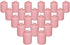 Pink Wild Flower Scented Votive Candles - 15 Hour Long Burn Time - Textured Finish - Box of 20
