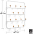 Umbra Estique Over-The-Door Multi-Use Organizer, White