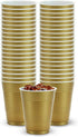 Hanna K. Signature Collection 50 Count Plastic Cup, 18-Ounce, Gold