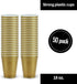 Hanna K. Signature Collection 50 Count Plastic Cup, 18-Ounce, Gold