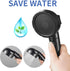 SINGSUO High Pressure Handheld Shower Head with On Off Switch, Detachable Shower Head, 3 Spray Modes Shower Massager Handheld with Hose and Adjustable Angle Bracket (Black)