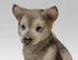 US 4.5 Inch Wolf Cub Sitting Decorative Statue Figurine, Gray and Cream