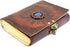 Leather Journal with Unlined Pages - Sun & Moon Leather Bound Writing Journal for Women & Men (5x7 in) Lined Journals for Women, Leather Bound Notebook Ruled Journal & Diary, Lined Journal for Writing