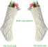 Kunyida 18" 4PCS Unique Ivory White Knitted Christmas Stockings,Style2