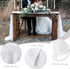 10ft White Chiffon Table Runner 2 Packs 27x120 Inches Romantic Rustic Wedding Table Runner Overlay Sheer Bridal Party Decorations