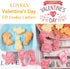 Lovely 3d Valentine's Day Cookie Cutters Set, Angel Heart, Red Rose, Romantic Violin, Couple in Love, Love Letter, Cute Bear, Cupid Arrow for Valentine Party Baking Gift (Pack of 16)