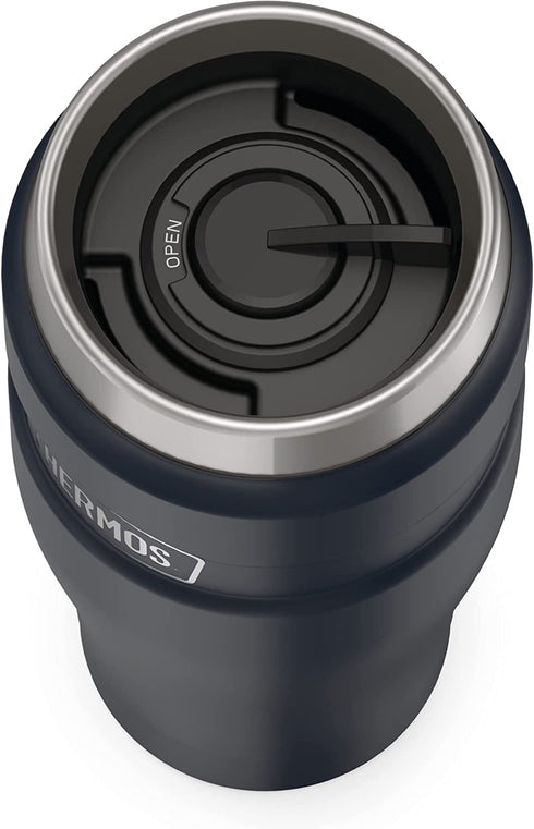 THERMOS Stainless King Vacuum-Insulated Travel Tumbler, 16 Ounce, Midnight Blue