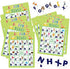 Alphabet Bingo Game for Kids 24 Players Animal Letter Learning Game School Classroom Home Birthday Party Supplies