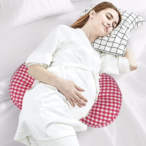 Pregnancy Pillow, Side Sleeper Maternity Belly Support Pillows Double Wedge for Both Bump and Back Best Pregnant Mom Gift